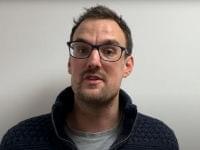 A still image from the video of Dan Bishop